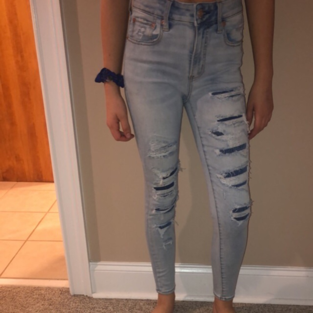 AEO next level stretch jeans .